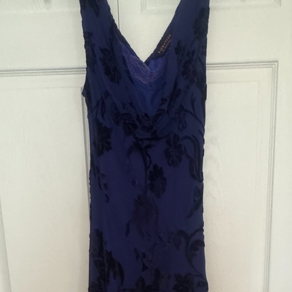 Deep blue/purple, embellished cocktail/evening dress